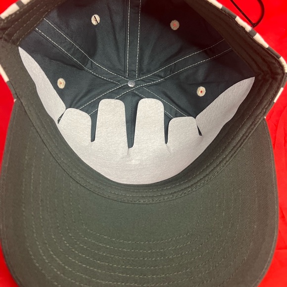 KITH SCRIPT STRIPED DAD HAT-waffle - Picture 7 of 7